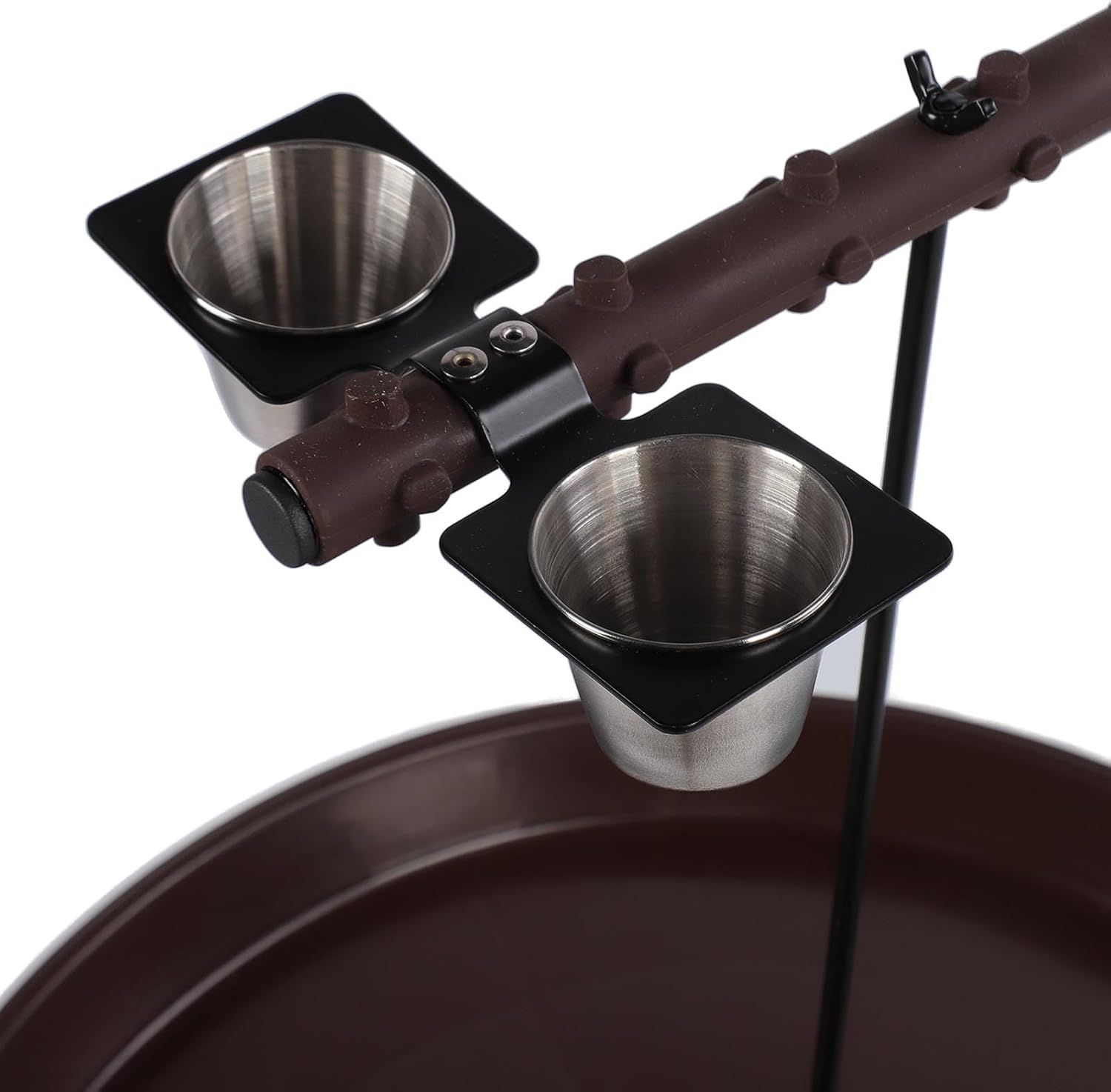 Pilipane Outdoor Bird Bath Multipurpose Large Space Proof Movable Bird Bath Feeder for Yard Lawn Garden Decoration