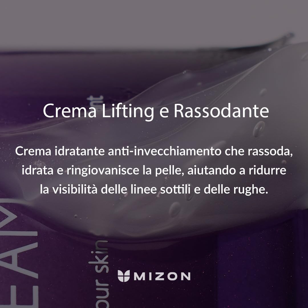 Mizon Crema Power Lifting al Collagene (75 ml) Idratante Intensiva con 75% di Estratto di Collagene Marino, Cosmetica Coreana