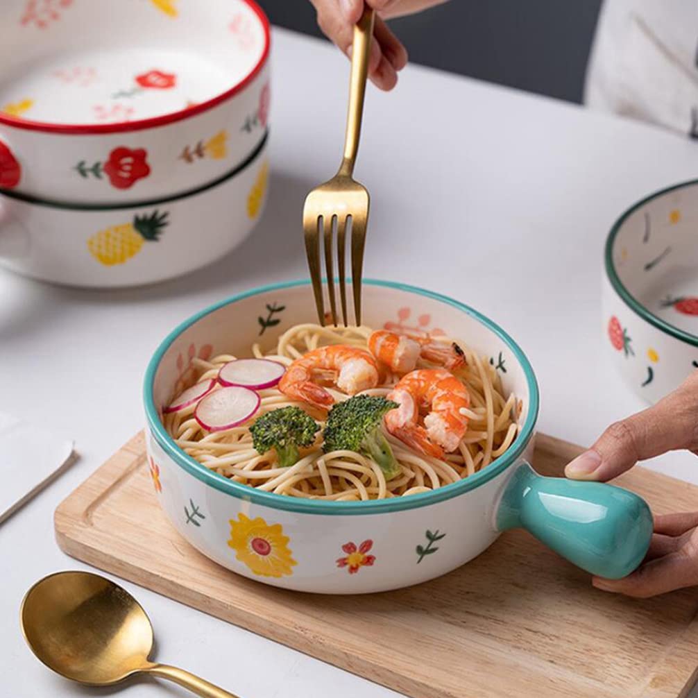 2 paquetes de cuencos de sopa de cerámica con mango, cuencos de sopa de cebolla francesa, cuencos de pan apilables de cocodrilo de sopa de porcelana, cuencos apilados de sopa de cebolla francesa
