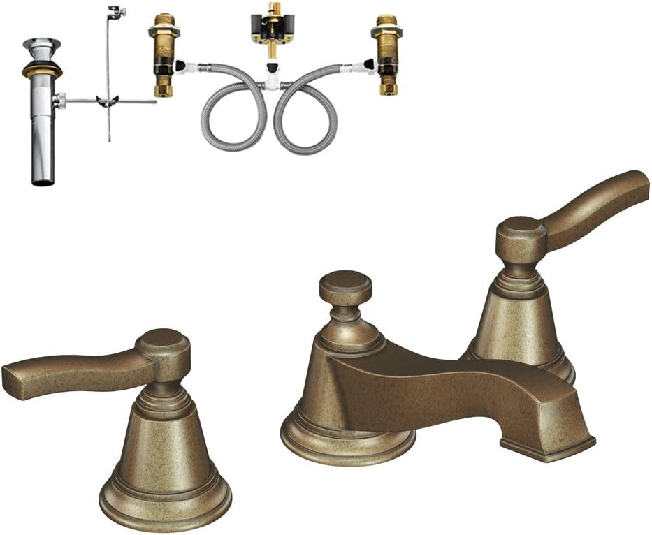 Moen KLRODTS6205AZ Rothbury TwoHandle LowArc Lavatory Faucet