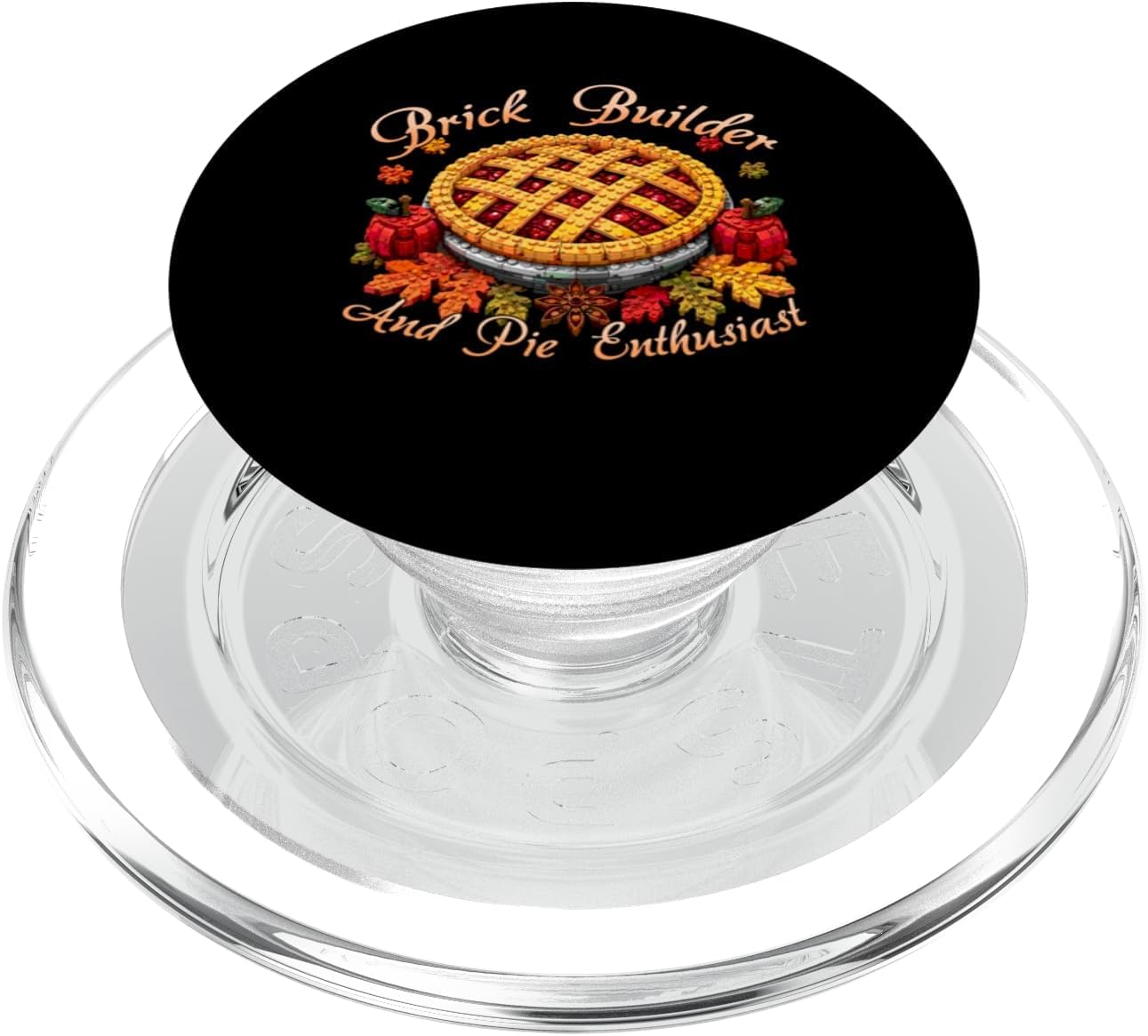 Brick Builder and Pie Enthusiast Turkey Day Thanksgiving PopSockets PopGrip for MagSafe