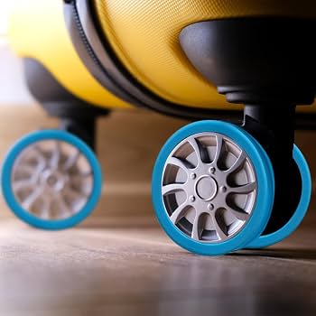 荷物ホイールプロテクターシリコーン機内持ち込み荷物スーツケースホイールカバー Amazon.co.jp: 8 個の荷物ホイールプロテクターシリコーン機内持ち込み