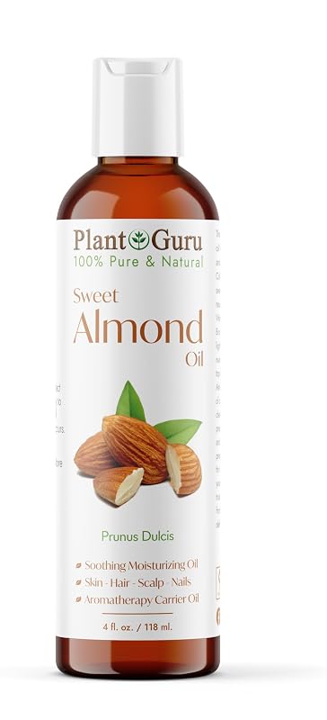 Óleo de Amêndoas Doces Plant Guru Prunus dulcis Prensado a Frio, 120 mL