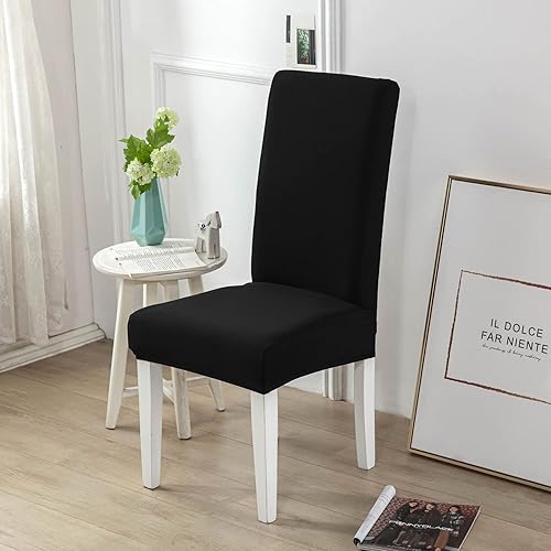 Miniatura 2 de Yiaizhuo Juego de 4 fundas para sillas de comedor fundas para sillas de respaldo alto funda elástica de elastano para bodas fiestas restaurantes