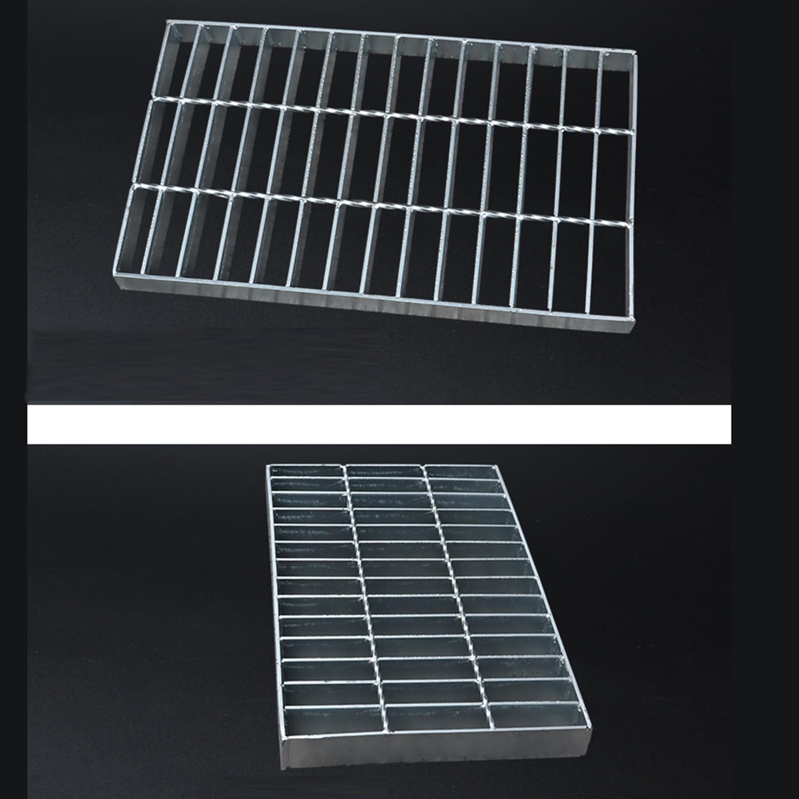 Rejilla de drenaje de acero galvanizado para exteriores, cubierta de drenaje rectangular resistente para sótano/césped, 200 caracteres