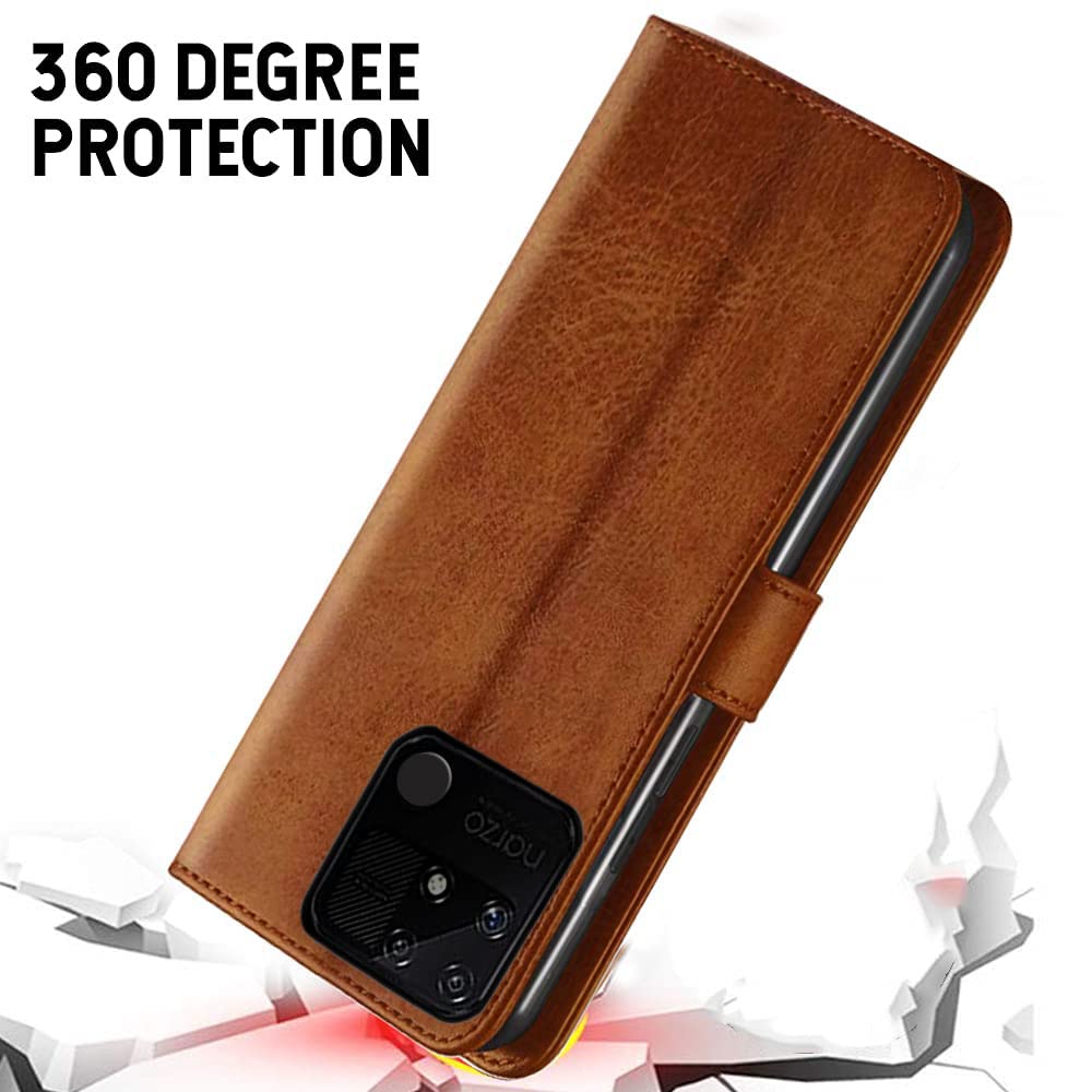 Realme Narzo 50A Flip Case - Leather Wallet Stand -8 Realme Narzo 50A Flip Case - Leather Wallet Stand -8