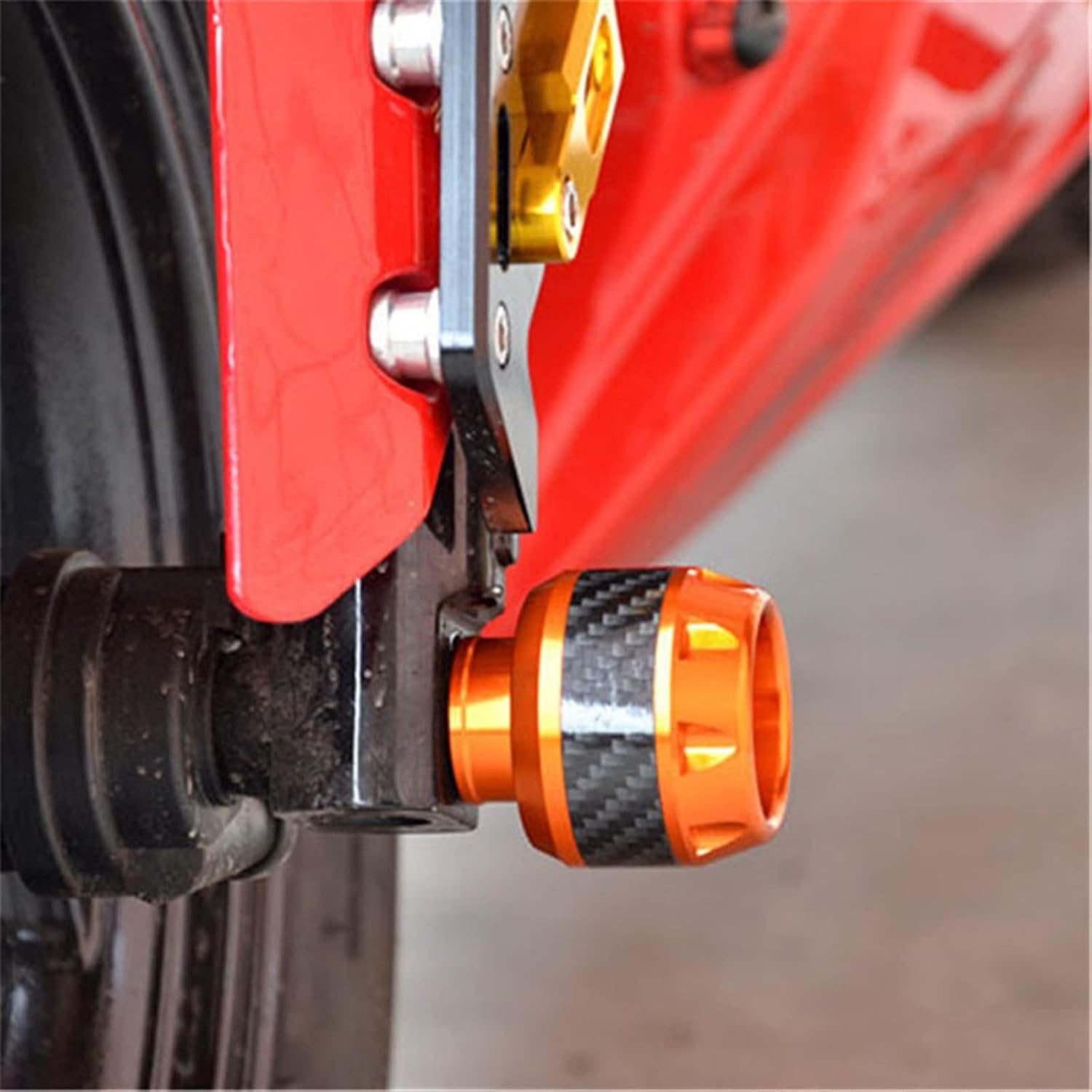 TCHAU Bodywork Kits Motorcycle Front Rear Motorcycle Sliders Fork Sliders for for Suzuki for Motorcycle Accessories Motocross Wheel Screw Protection Parts (Color : 1 Pair Blue)