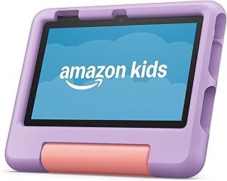Amazon Fire 7 Kids tablet (newest model) ages 3-7. Top-selling 7" kids tablet on Amazon. Includes 6 months of ad-free and ...