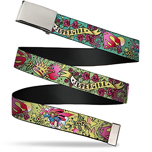 Buckle-Down 4075 Accessorie's Web Belt-Supergirl Tattoo Scene