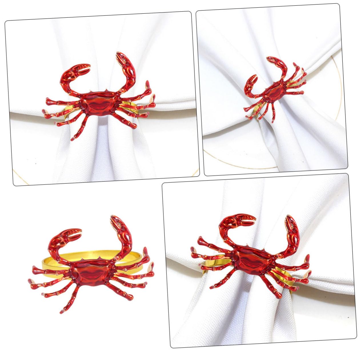 Alipis 12stücke Teiliges -förmigen Serviettenringen Napkin Buckles Für Hochzeiten Und Partys Tischdekoration Und Vielseitige Nutzung
