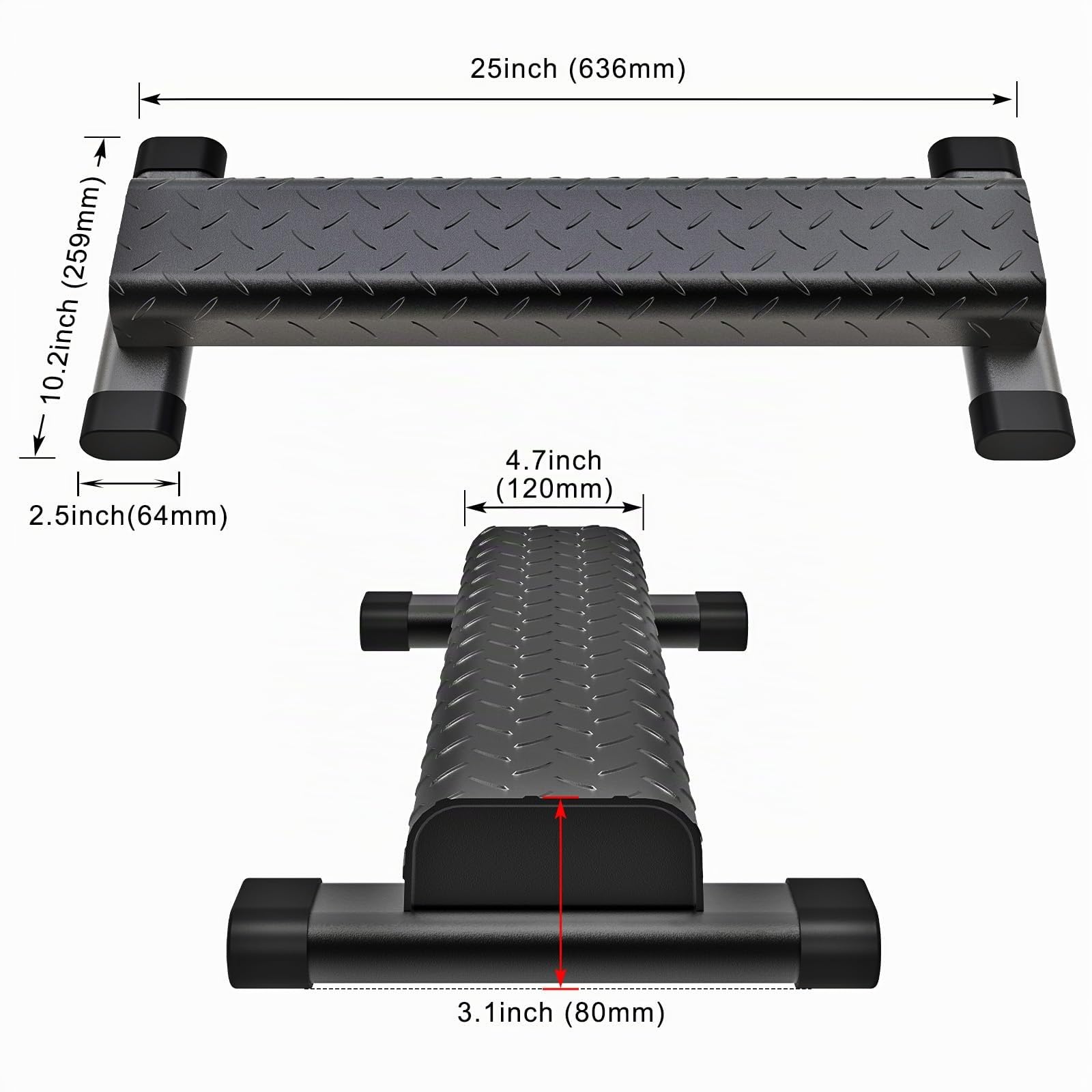Kipika Vielseitige Wadenhebestange - Robuste Stahl-Steh-Wadenhebemaschine für das Fitnessstudio zu Hause, rutschfestes Design - Perfekt für Wadenheben, Kniebeugen, Fußdehnungen und Dip-Übungen