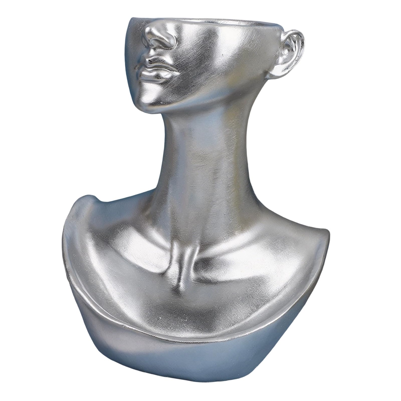 SXRQ Stylish Resin Bust Model for Presenting Necklaces Earrings Mannequin Head Display Stand for Chains Pendants Jewelry Display Model