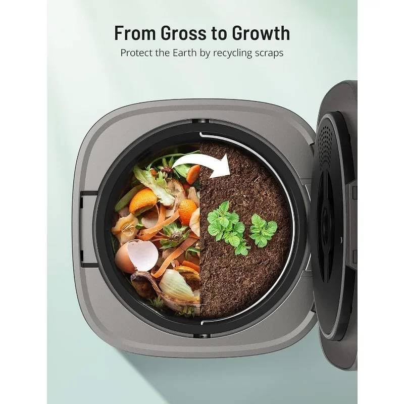 Image of EVENPURE‚Electric Food Composter for Kitchen Countertop: Eco-Friendly, Sustainable & Odorless Indoor Composting Solution
