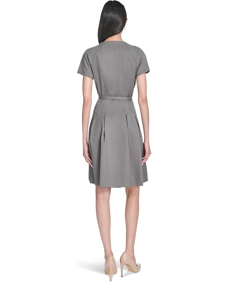 Calvin Klein Melange Suiting Belted Aline - #2 of 5