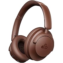 Hybrid Active Noise Cancelling Headphones, Over-Ear Bluetooth Headphone with Hi-Res Audio, 60H Playtime, Deep Bass, Transparency Mode, Foldable Comfort Ear Cups, Ideal gift for Travel Office - Cofe