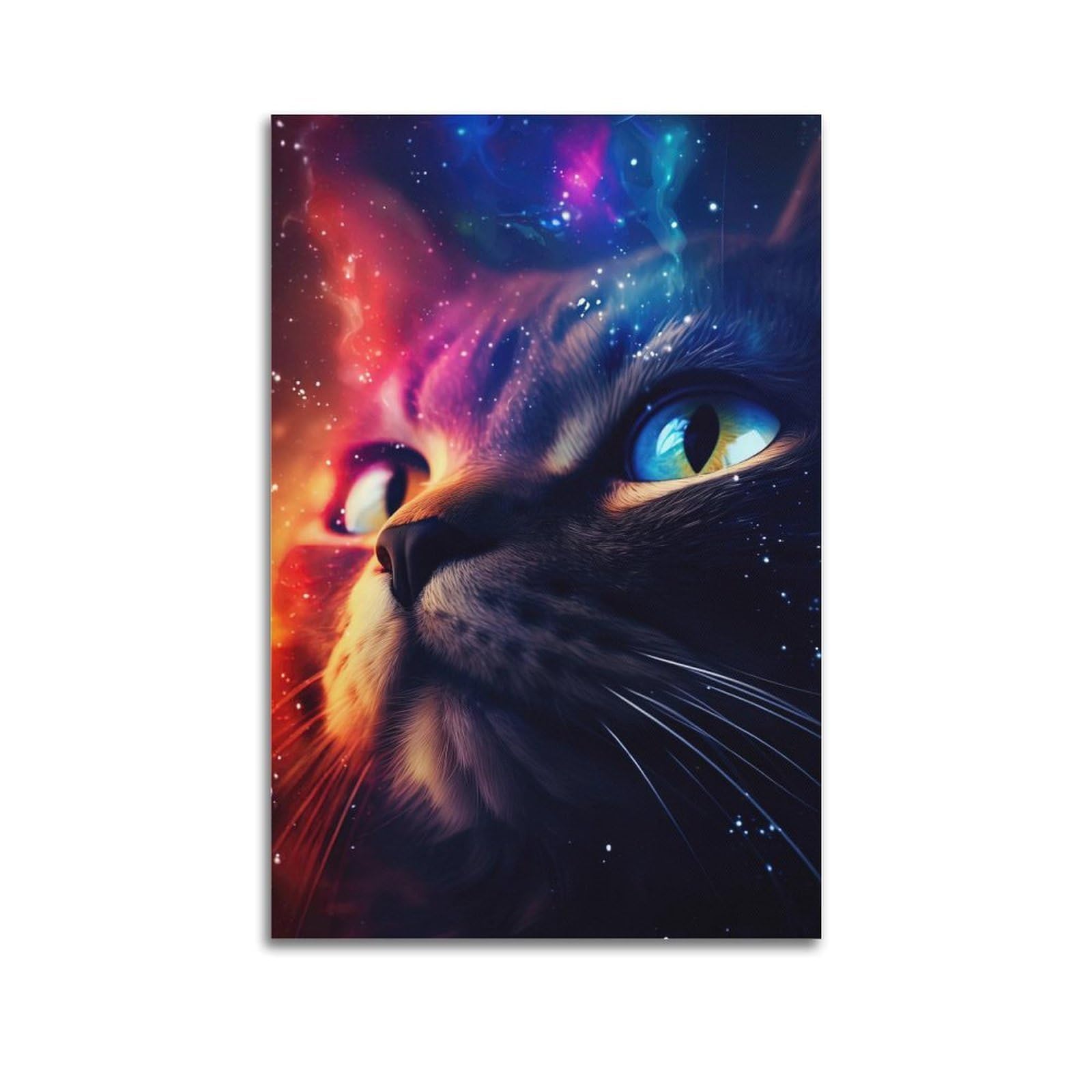 Lvalogy Animal Artwork Poster Adorable Kitten Art Poster