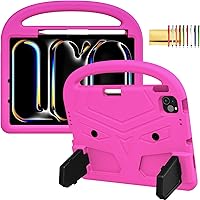 Vista 11 de Funda para niños para iPad Pro 11 2022/2021/2020 (4ª/3ª/2ª generación), funda protectora EVA a prueba de golpes [compatible con carga de lápiz] Negro