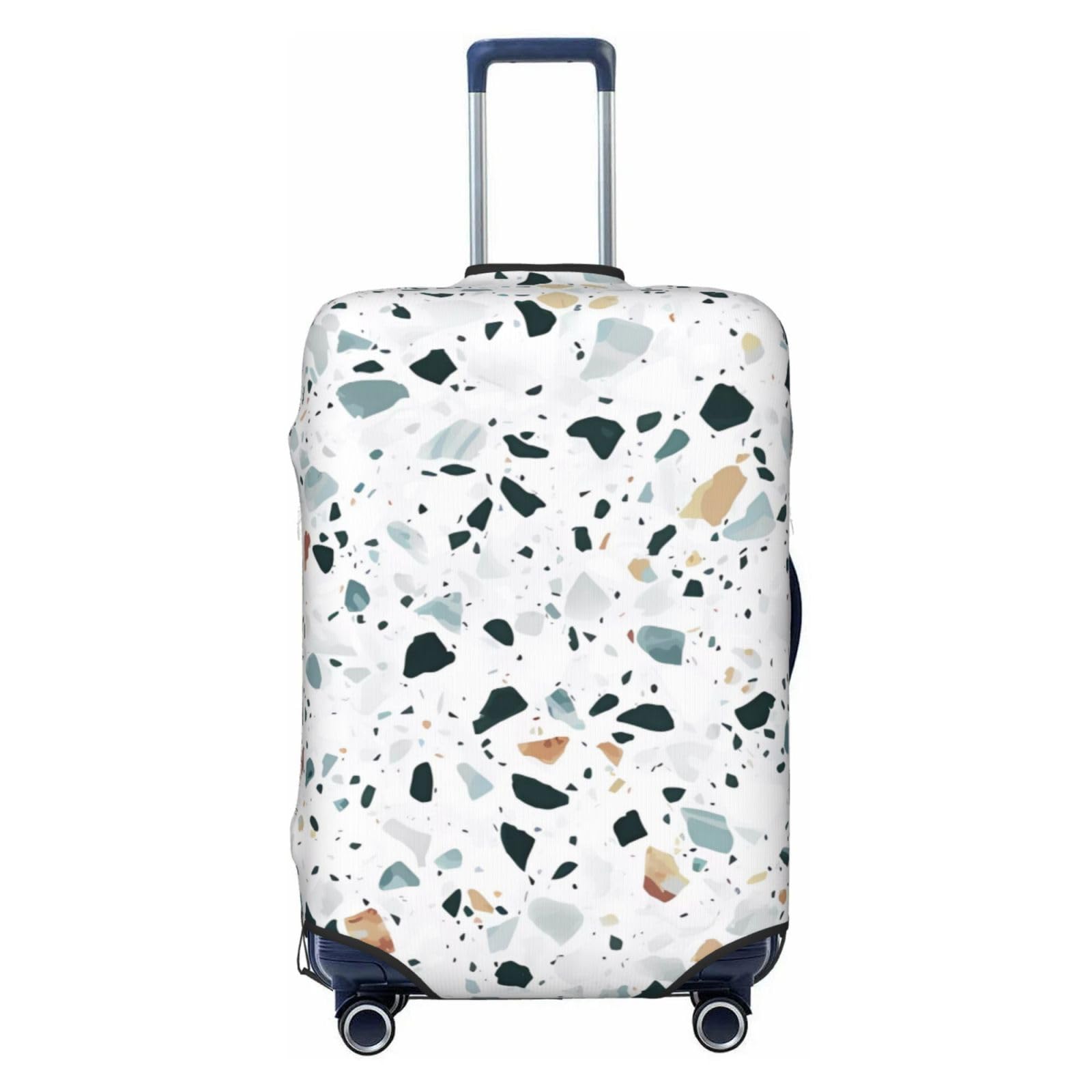 YzgWjBhd Terrazzo Marble Pastel Print Luggage Covers For Suitcase, Elastic Travel Luggage Covers, Anti-scratch Suitcase Cover Fits 18-21 Inch Luggage