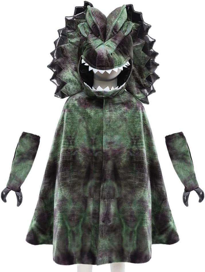 Great Pretenders Grandasaurus Dilophosaurus Cape w/Claws, Size 4-6, 56895, Kids Dinosaur Costume