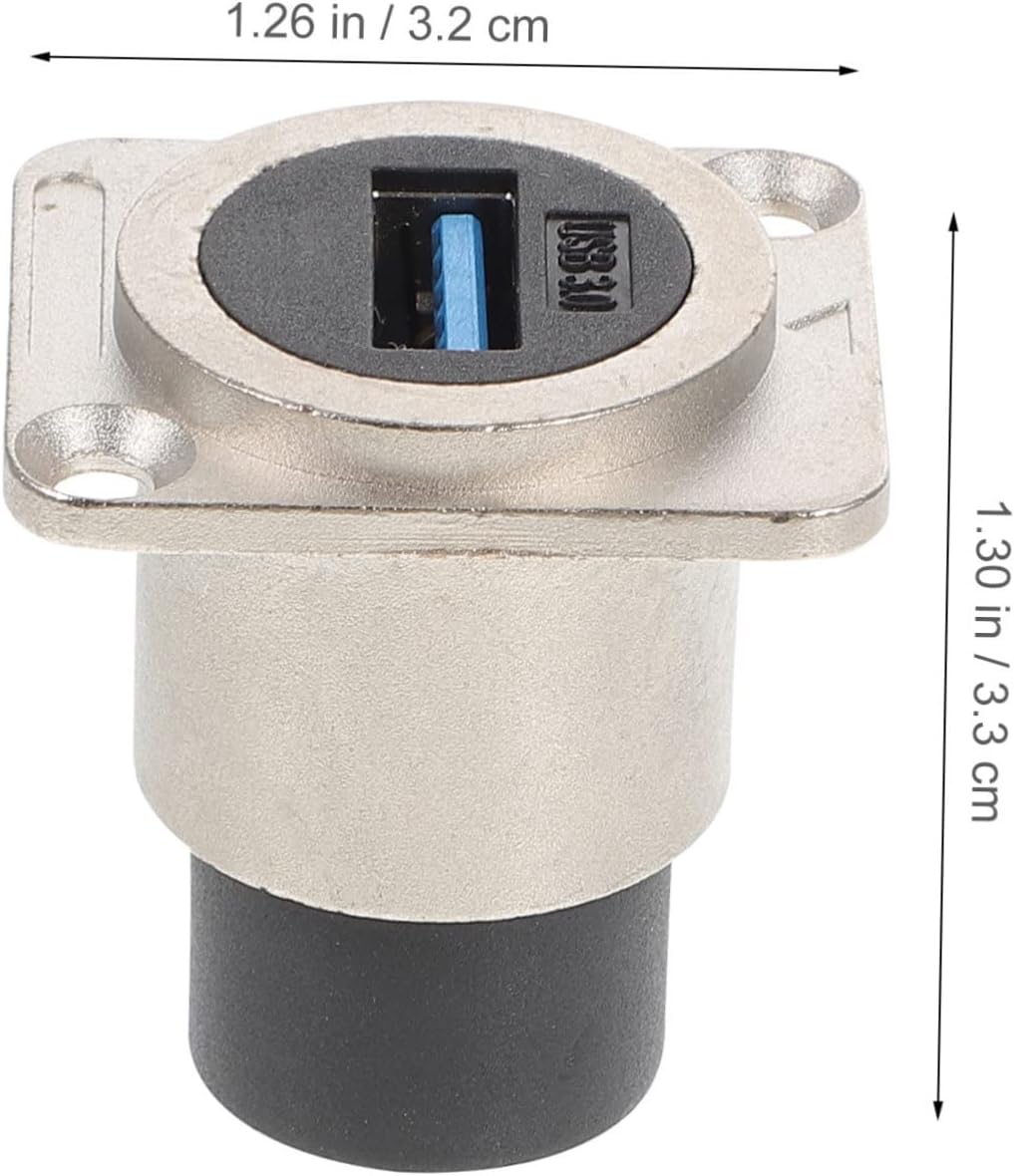 10pcs USB Pass Through Adapter USB Panel Mount Coupler Flush Mount Connector for Desktop Notebook and Media Players Casting Mold -Ultraviolet -Aging