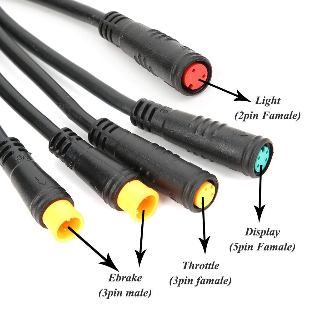 VGEBY Cavo per Bicicletta, Impermeabile con Funzione Luce Integrata, Accessorio per Bicicletta, Regolatore Elettronico per Mountain Bike, Road Bike, e Bici Elettriche