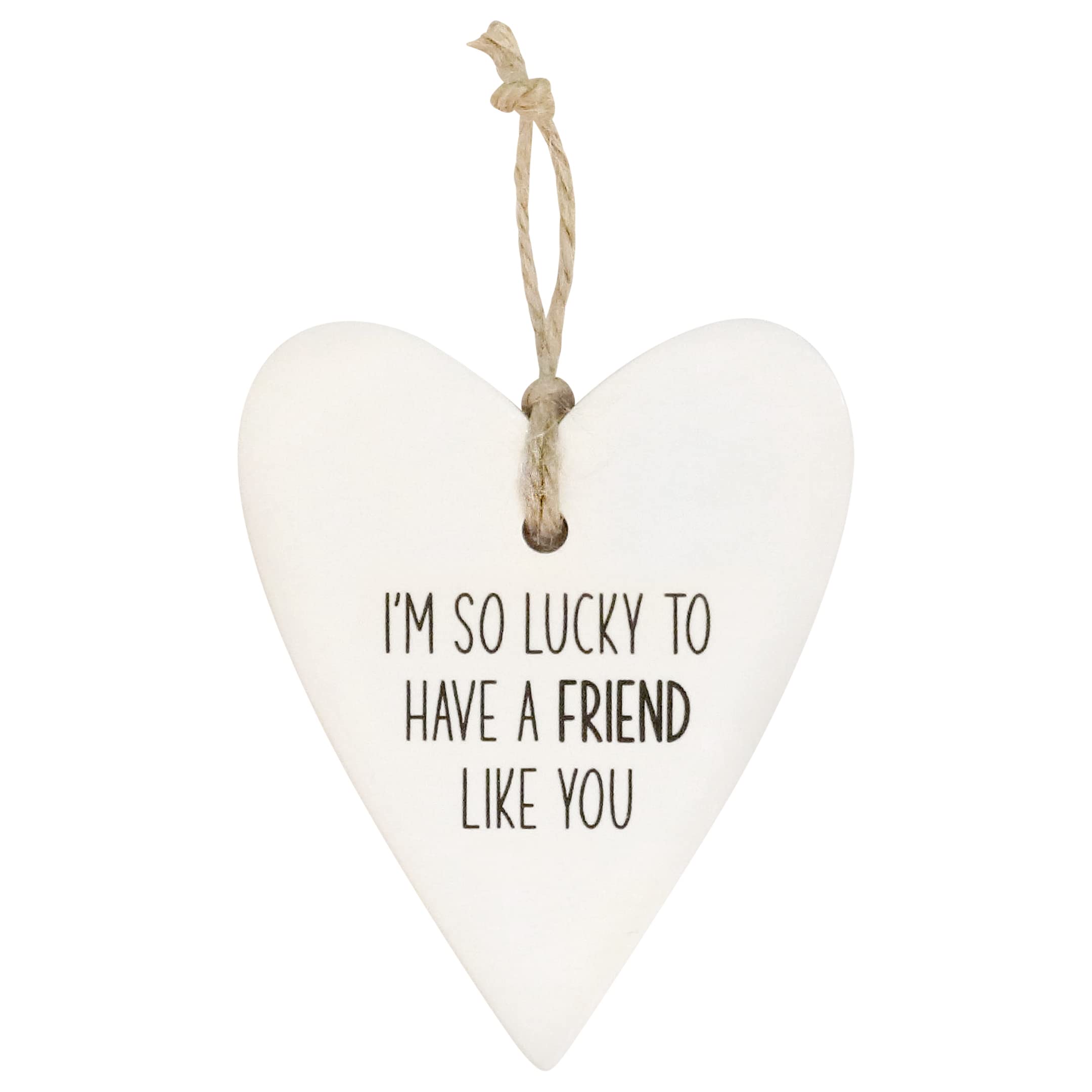 Splosh Loving Hearts - Friends - Sentimental Personalized Gift, Inspirational Quotes, Stunning Hanging Heart for Mum, Friendship and Special Occasions