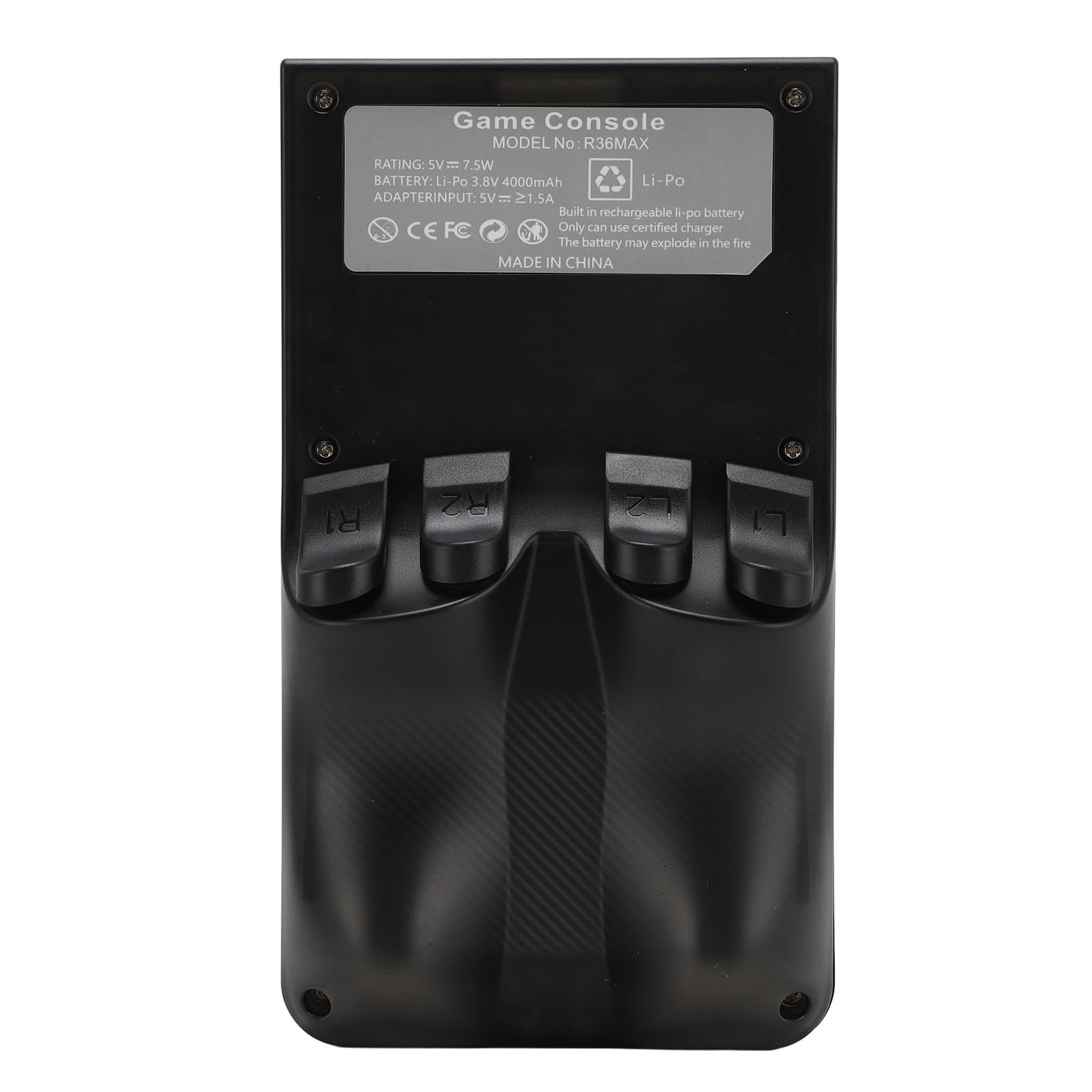 Console di gioco portatile retrò, dispositivo di gioco portatile con schermo IPS da 4 pollici 720x720, batteria ricaricabile da 4000 mAh, doppio joystick 3D per Linux, include (128 GB)