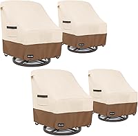 Vista 60 de Funda para sofá biplaza (2 asientos) y muebles de patio/exteriores, 58 pulgadas de ancho x 32.5 pulgadas de profundidad x 31 pulgadas de alto, Beige