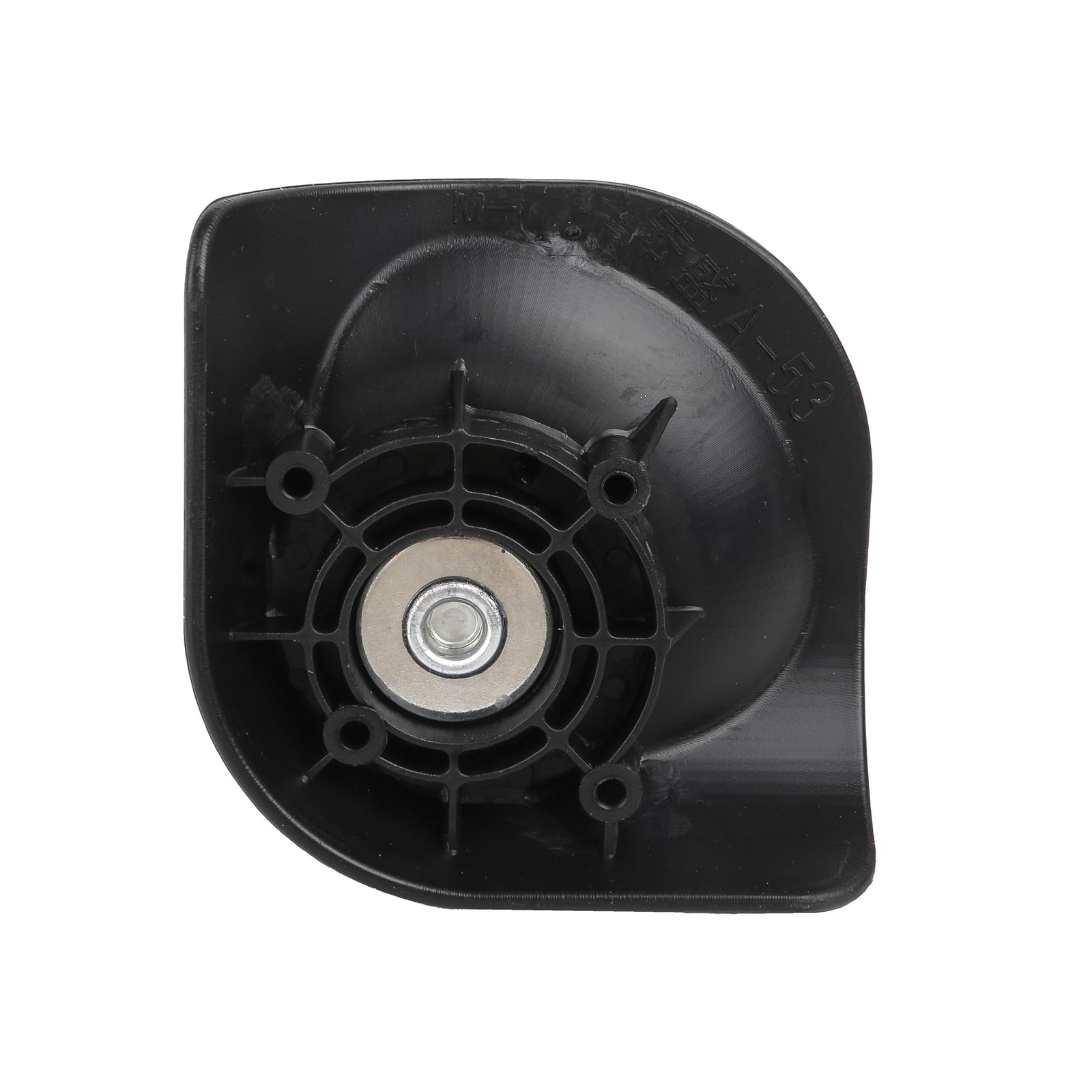 2 pares de ruedas de repuesto para equipaje, giratorias 360 grados, ruedas dobles para maleta, color negro (W187), Black, W187, juegos de equipaje