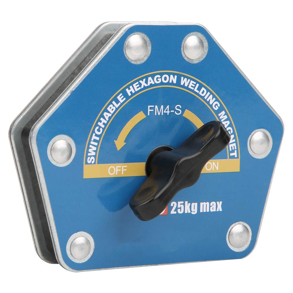 Fasient1 Fm4-S Welding Magnets,Angle Clamp Magnetic Soldering Welding Locator,Switchable Hex Strong Multi-Angle Suction Welding Holder Tool,15-20Kg