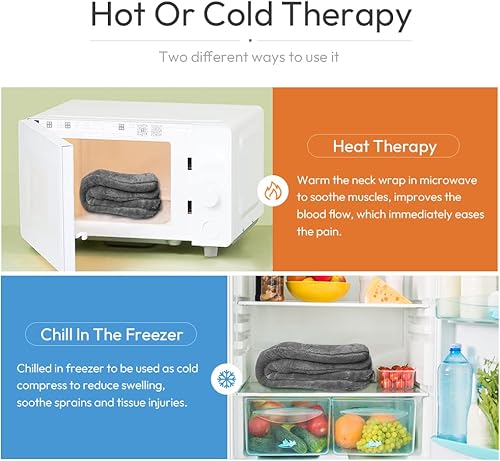 Miniatura 66 de Heating Pad Microwavable with Washable Cover, 8 x 12 Multipurpose Microwave Heating Pad for Neck and Shoulders, Moist Heat Bean Bag Warm Compress