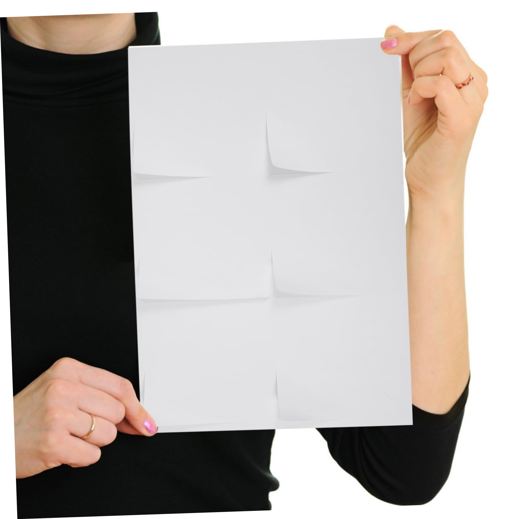 Papel de Etiquetas Autoadhesivas Imprimibles A4 100 Hojas Blanco