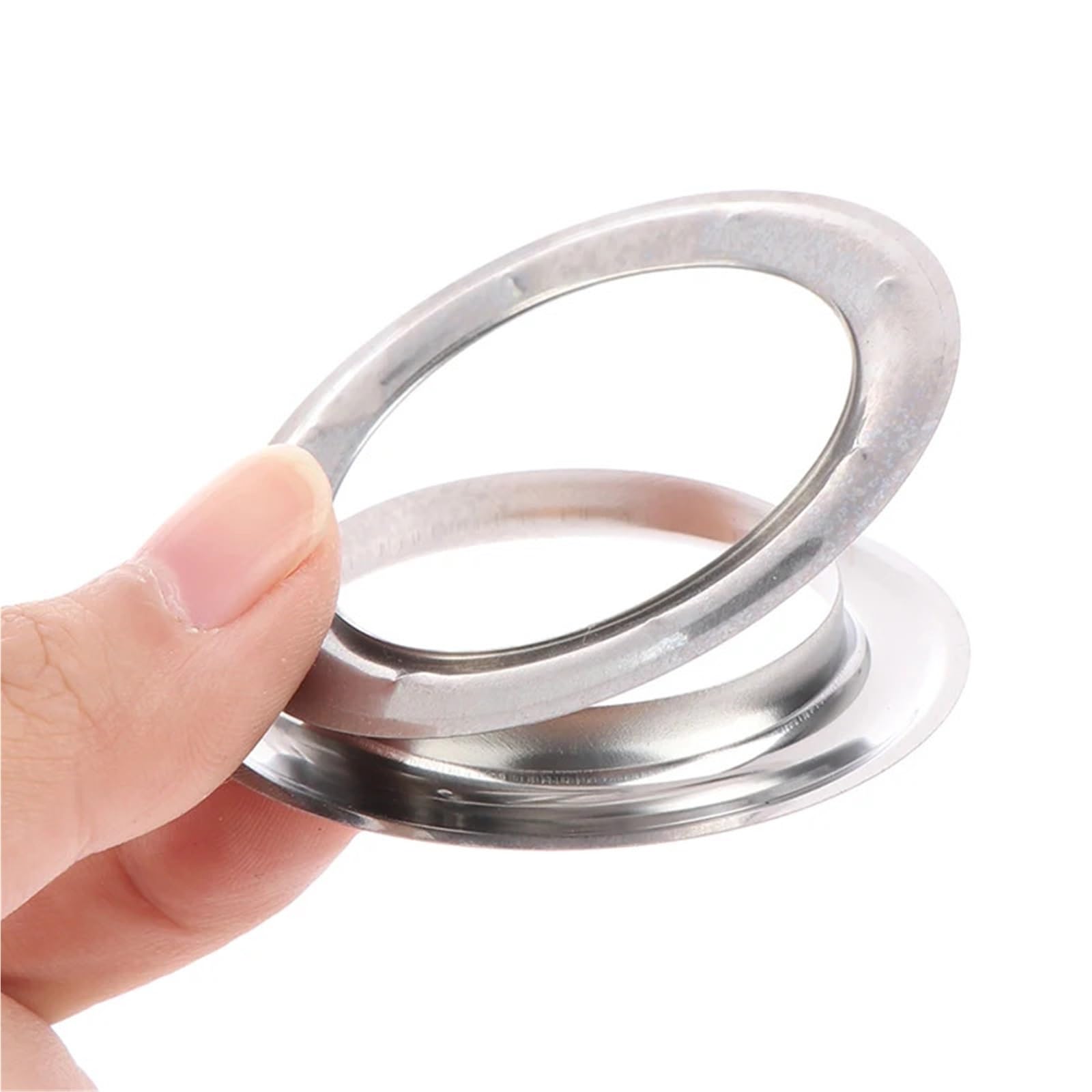 30/60 Stück Ösen-Vorhangringe, Vorhangtülle Oben, silbriger Metallring, Kopfteil, Vorhangzubehör, das mit Einer Presse zusammengebaut Werden kann Für Fenster Und Türen(60pcs)