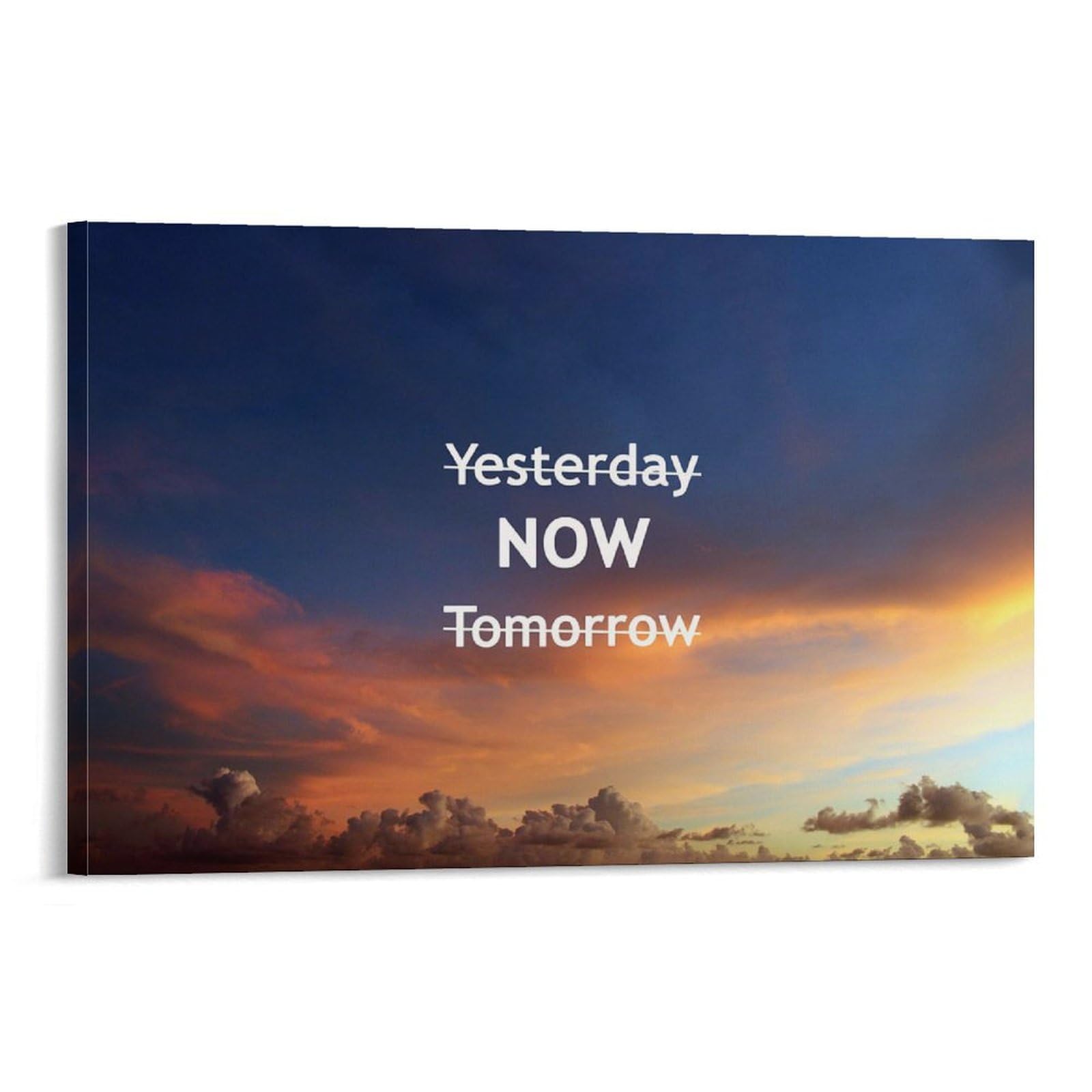 Amazon.co.jp: 昨日今日明日 英語 ポスター Yesterday NOW Tomorrow