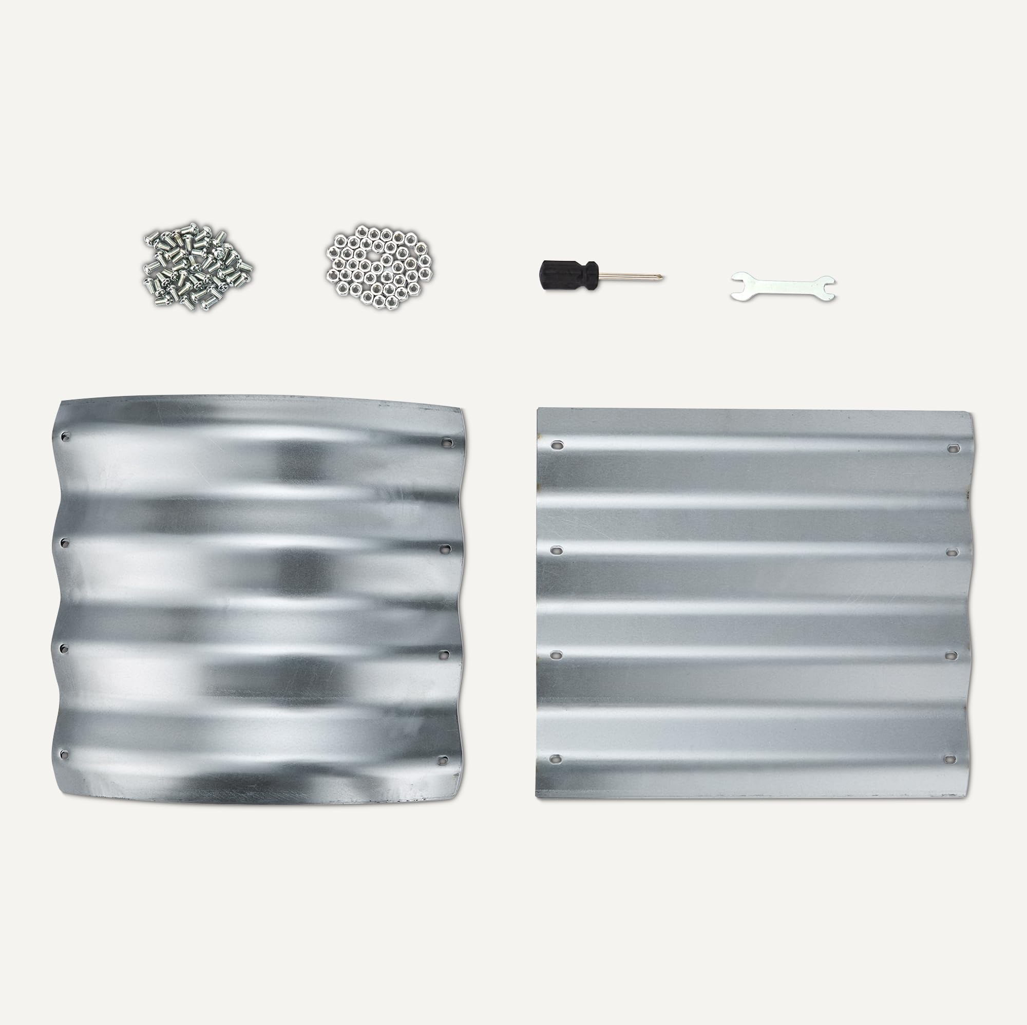 Amazon Basics Huerta Elevada, Acero Galvanizado, 121,8 x 61 x 31,2cm, Paquete de 1, Plata