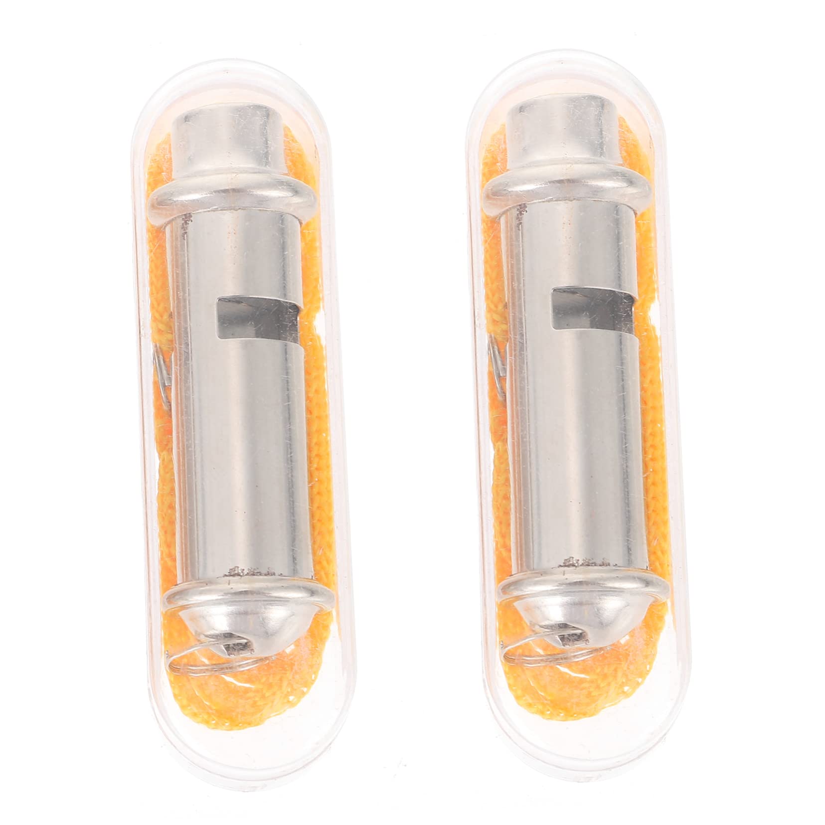 HEMOTON 2Pcs Crisp Sound Professional Referee Whistle for Outdoor Sports Training High Class Whistles for Survival and Emergency Use