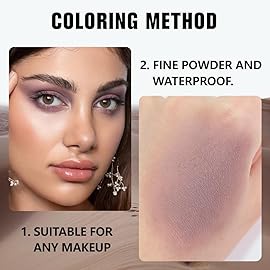FeiCuiYun Matte Mauve Taupe Eye Shadow Palette Makeup For Older Women, Matte Single Monochrome Eyeshadow, Mini Single Pressed Pigmented Waterproof Sombras Para Ojos, Vegan, Talc, Paraben&Cruelty Free