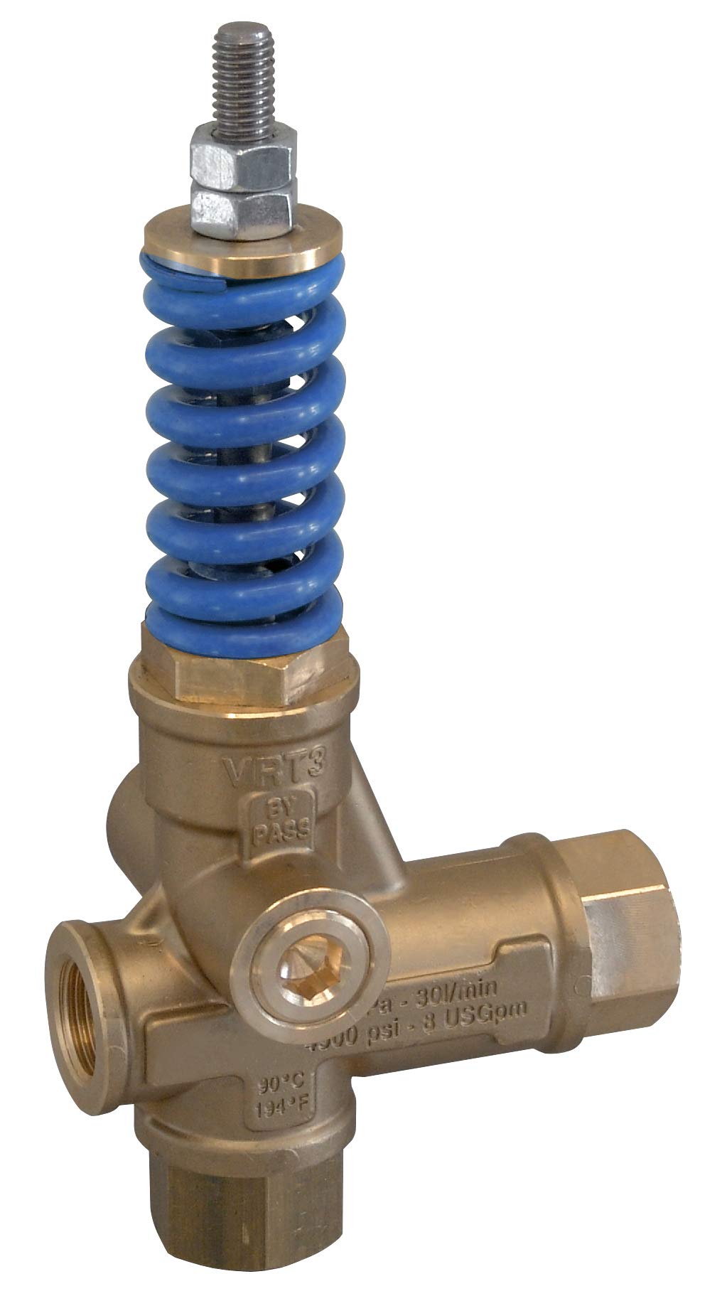 Comet 8108.2534.00-BG VRT 3 - Descargador de lavadora a presión, 3650 PSI, azul