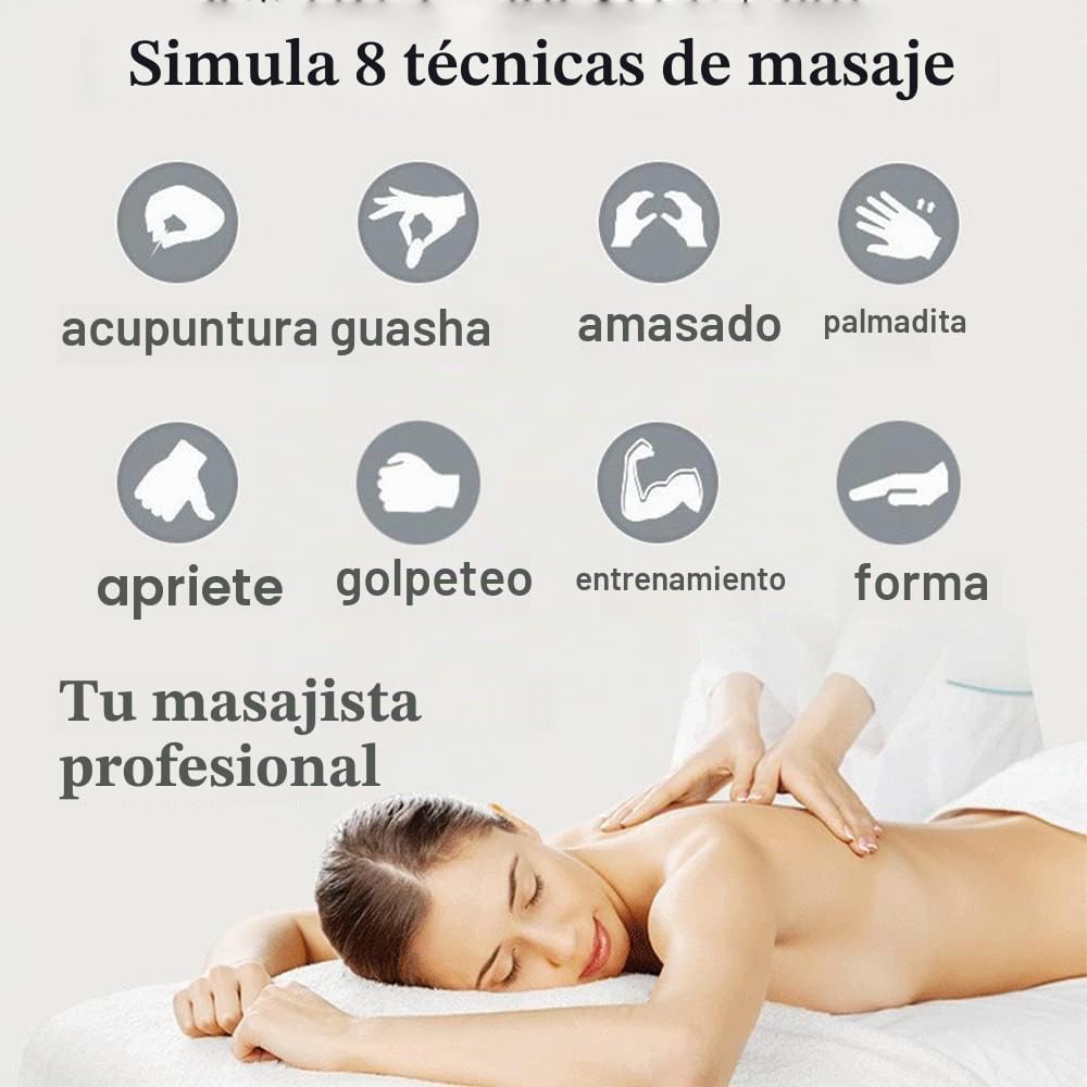 Masajeador de cuello y hombro, equipo de entrenamiento ems, masajeador abdominal, estimulador eléctrico de masaje de tejido profundo eléctrico en espalda, hombros y piernas 2 piezas