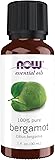 NOW Essential Oils, Bergamot Oil, Sweet Aromatherapy Scent, Cold Pressed, 100% Pure, Vegan, Child Resistant Cap, 1-Ounce Bergamot 1 Fl Oz (Pack of 1)