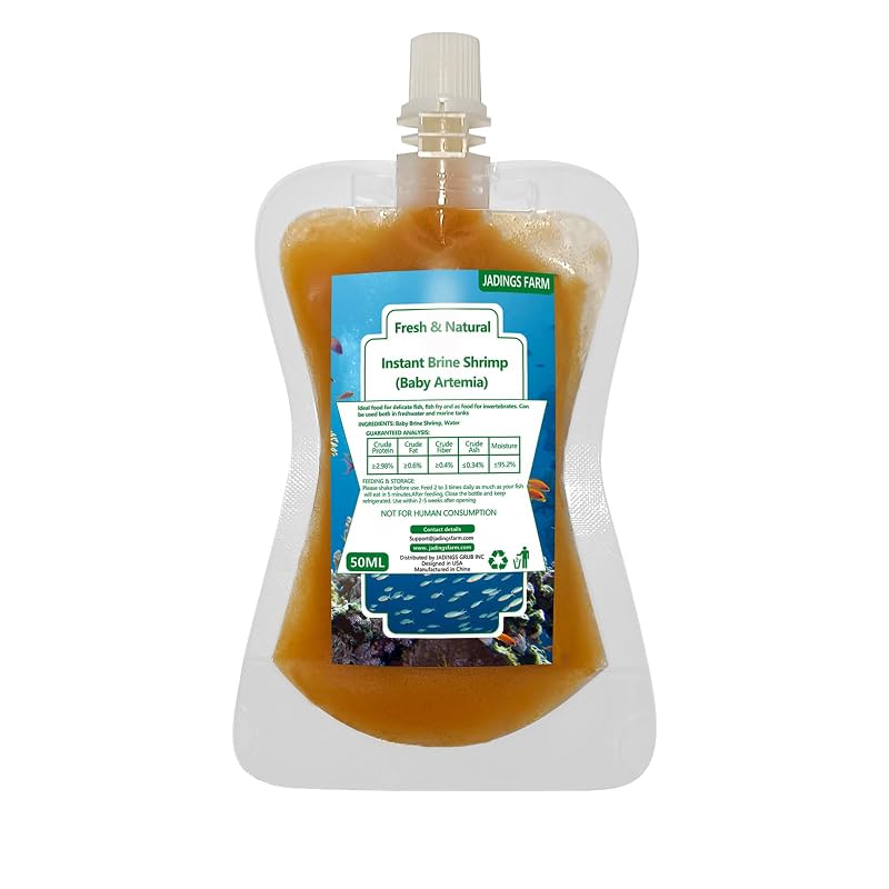 Alimento Líquido para Peixes com Baby Brine Shrimp Não Vivo JADINGSFARM – 50 mL