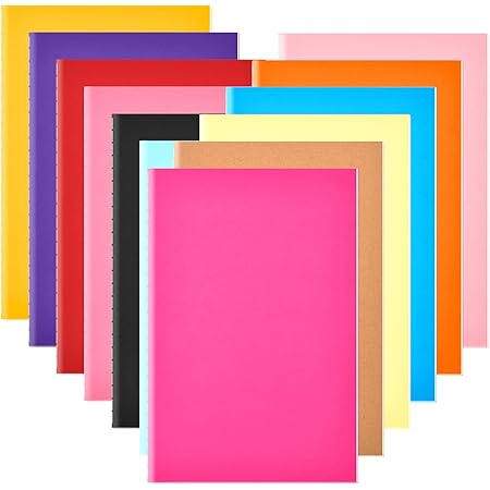 Aazon.co : Coopay 48 Pack Colorful Notebooks Journals Bulk A5 Size Lined Travel Set Subject - View #11