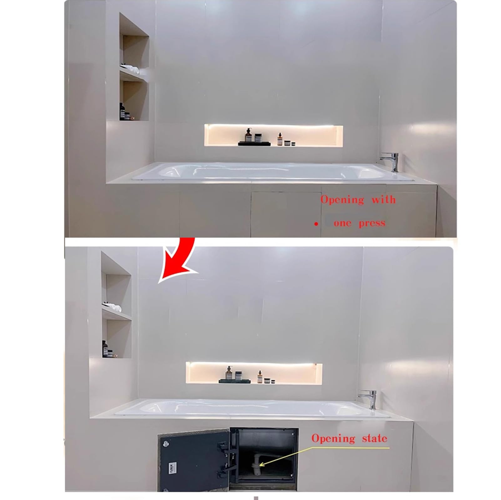 Sanitär-Zugangsplatte, langlebige und abnehmbare Abdeckung für Wartung und Auslaufschutz im Badezimmer/Hauswirtschaftsraum
