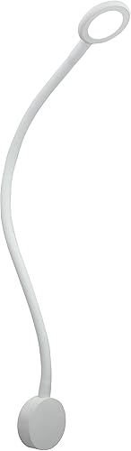 Luz de mapa de cuello de cisne de 12 voltios, lámpara LED blanca cálida (4,000 K) para aplicaciones en el hogar, automóvil, camión, barco, RV y