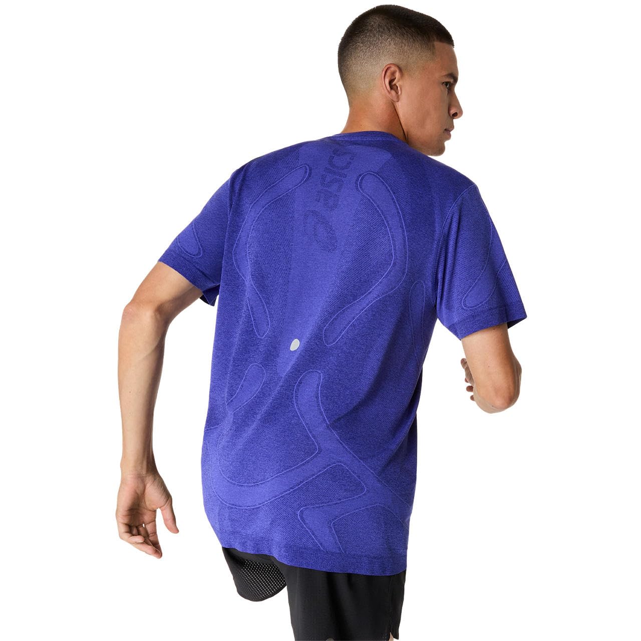 ASICS Road Seamless Laufshirt Herren blau - Cobalt Burst/Eggplant S