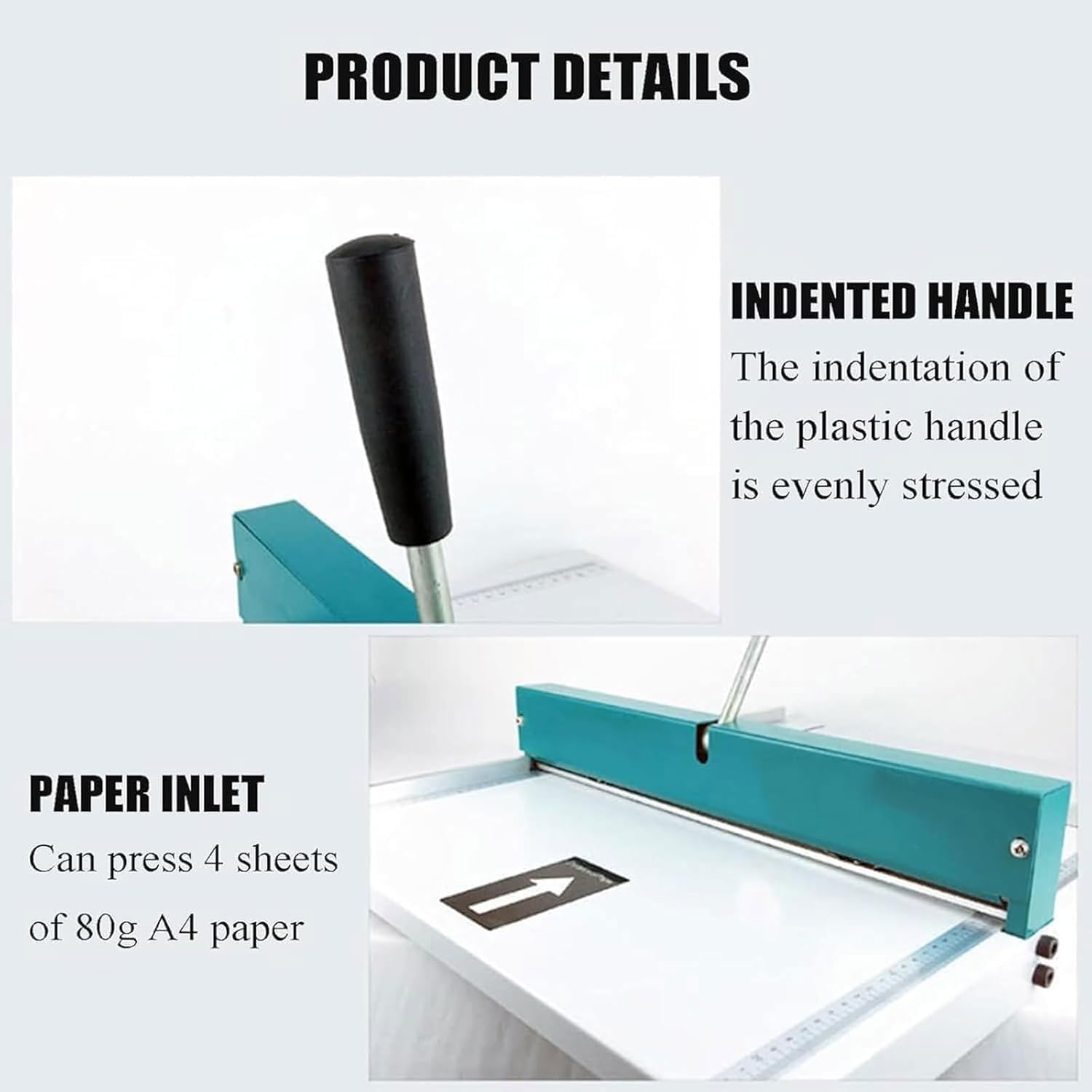 Machine à froisser manuelle très résistante 480 mm, profondeur 0,8 mm, avec règle de positionnement et échelle précise pour un usage domestique et commercial