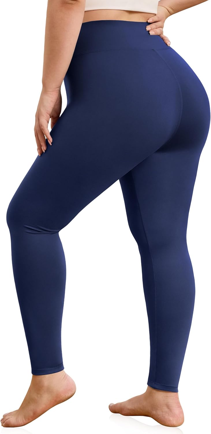 VALANDY Creamlush Plus Size Leggings for Women-High Waisted Tummy Control Buttery Soft Yoga Pants