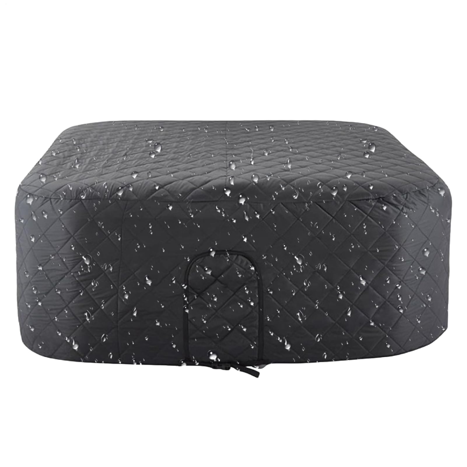 Telo di copertura per spa, coperchio termico isolato, protezione pieghevole per spa gonfiabili, per spa gonfiabili fino a 145 cm, per inverno, giardino, terrazza