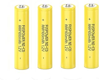 Rechargeable AAA Battery Nicd Triple A Batteries 1.2V 400mAh Recharge up to 500 Times 4pcs for Garden Solar Light Lawn Lights Battery String Lights