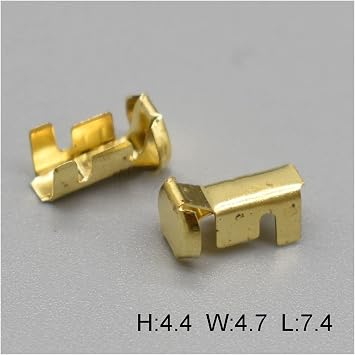 Milkweed Multi-Purpose 50Pcs G45 Auto Brass Tyco Wire Harness Connector Crimp Terminal Fuse Holder Button Contact DJ9007A